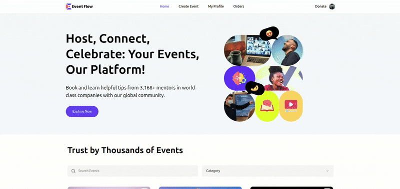 Event Flow dashboard preview